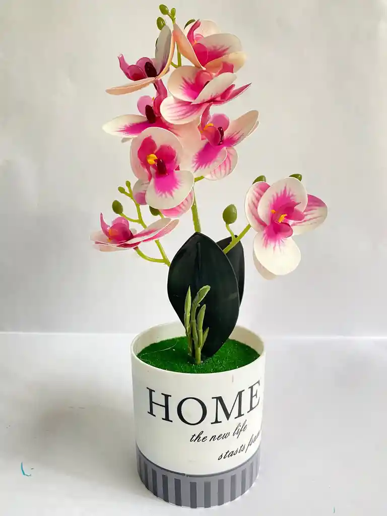 Regalo Maceta De Mini Orquideas Rosa - Arreglo Floral Artificial