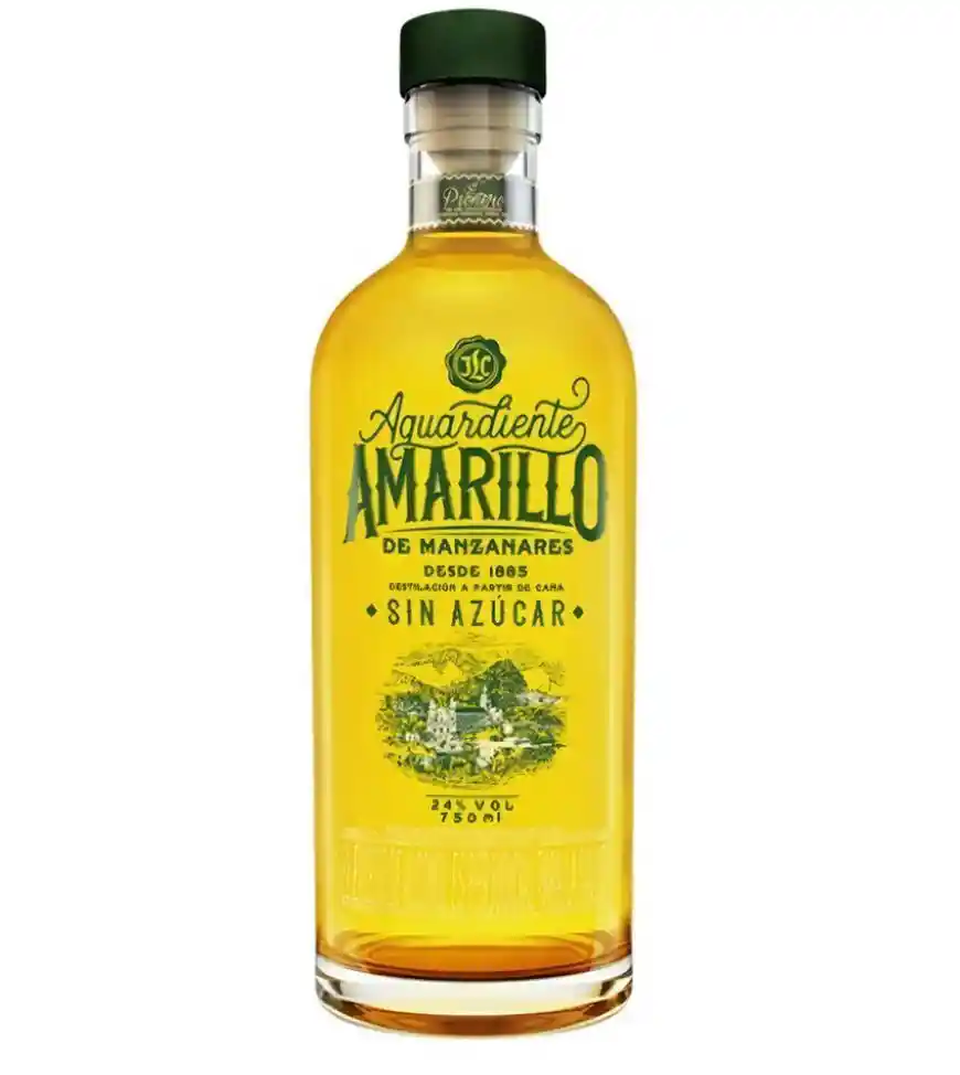 Aguardiente Amarillo De Manzanares X 750 Ml