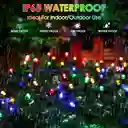 Luces Navideñas Panel Solar Multicolor 12 Metros Exteriores