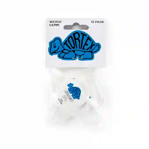 Pluma Tortex Wedge Dunlop 1.0 Mm. Blue 6 Unidades