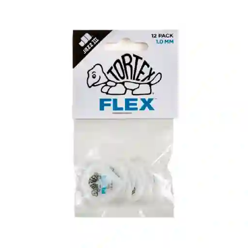 Picks Dunlop 468p1.0 Tortex Flex Jazz Iii, 1.0, 12 Unidades