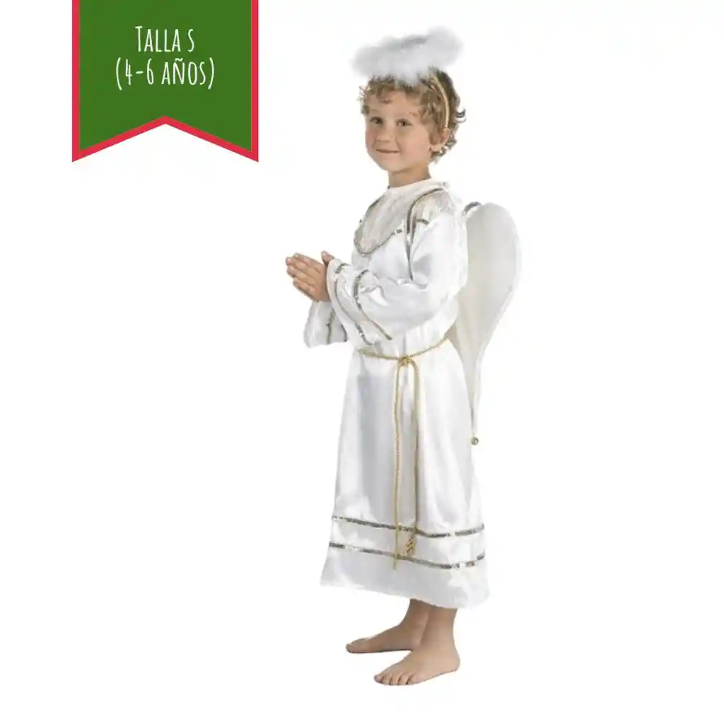 Disfraz Navidad Ángel Talla S (4-6 Años)