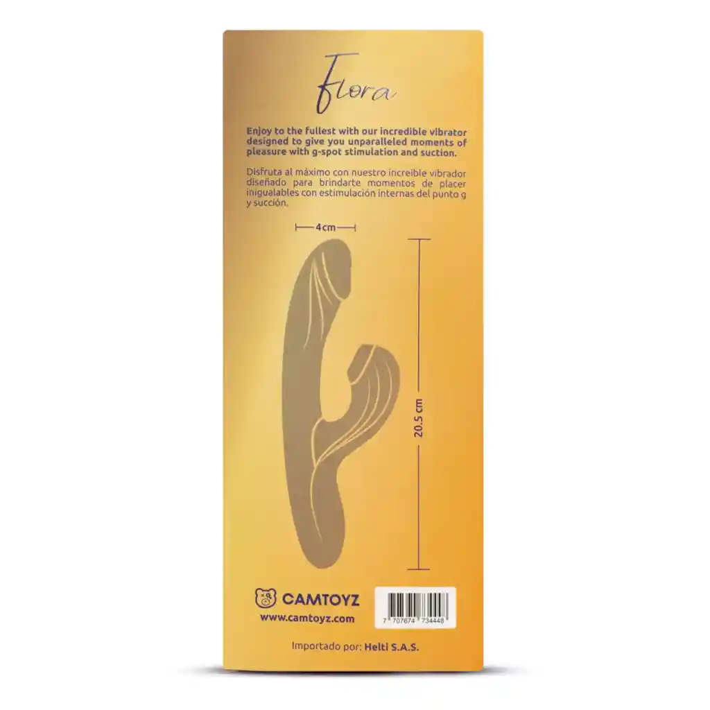 Vibrador Y Succionador Flora Camtoyz