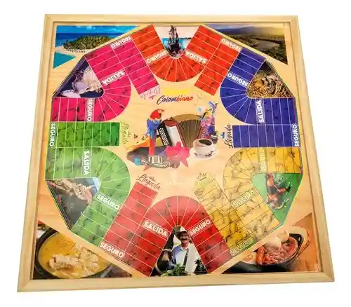 Parqués Magnetico Doble Cara De 8 Y 6 Puestos Grande