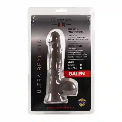 Dildo Ultra Realista Galen Café Camtoyz