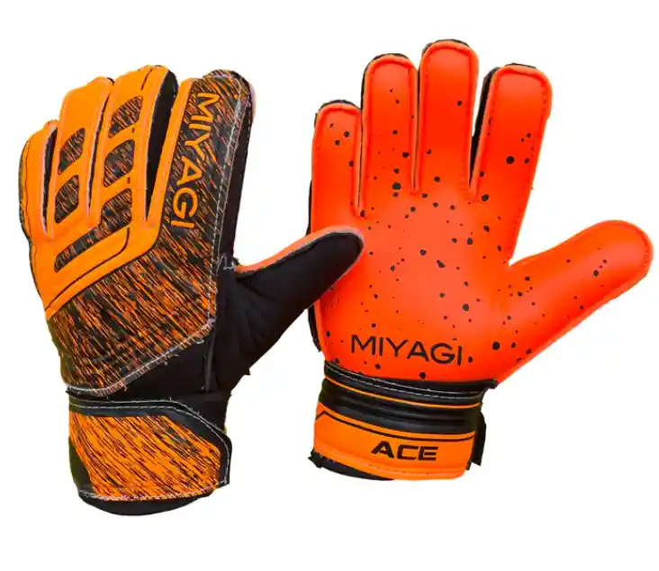 Guantes De Arquero Futbol Talla 5 Niños Naranja