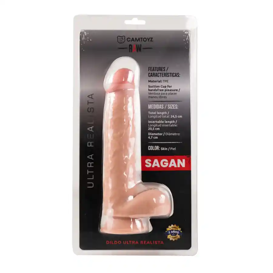 Dildo Ultra Realista Sagan Talla S Camtoyz