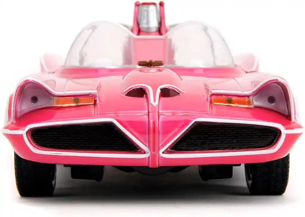 Carro Coleccionable Pink Slips Classic Tv Series Batmobile Rosado Modelo Descapotable Coche Juguete Fiesta Regalos, Colección