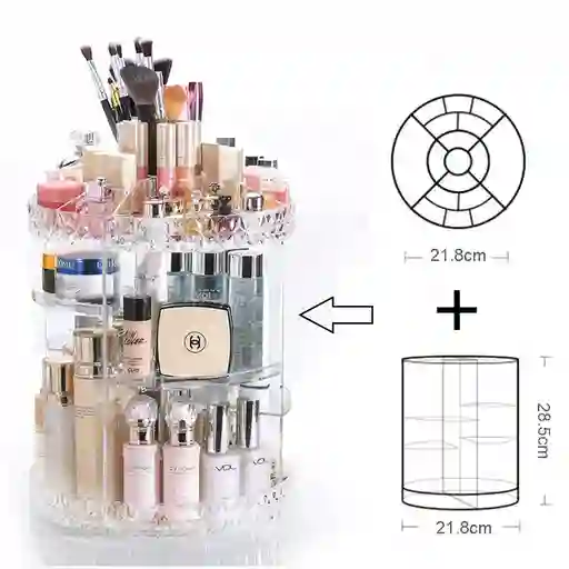 Cosmetiquera Giratoria 360°