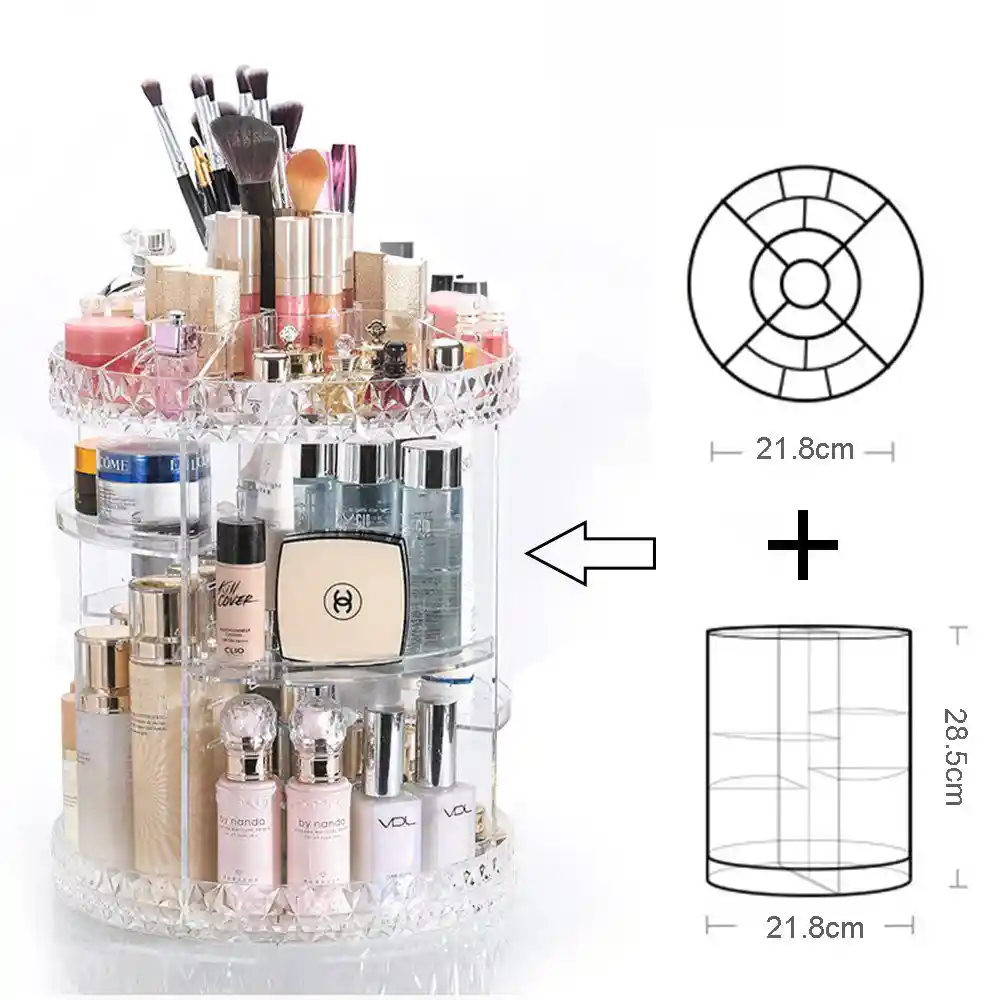 Cosmetiquera Giratoria 360°