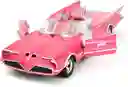 Carro Coleccionable Pink Slips Classic Tv Series Batmobile Rosado Modelo Descapotable Coche Juguete Fiesta Regalos, Colección