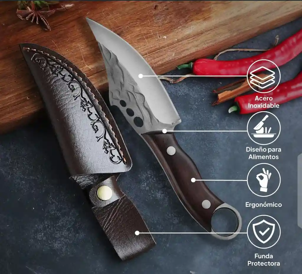 Cuchillo Profesional Japonés Nikuya Alta Precisión Y Calidad