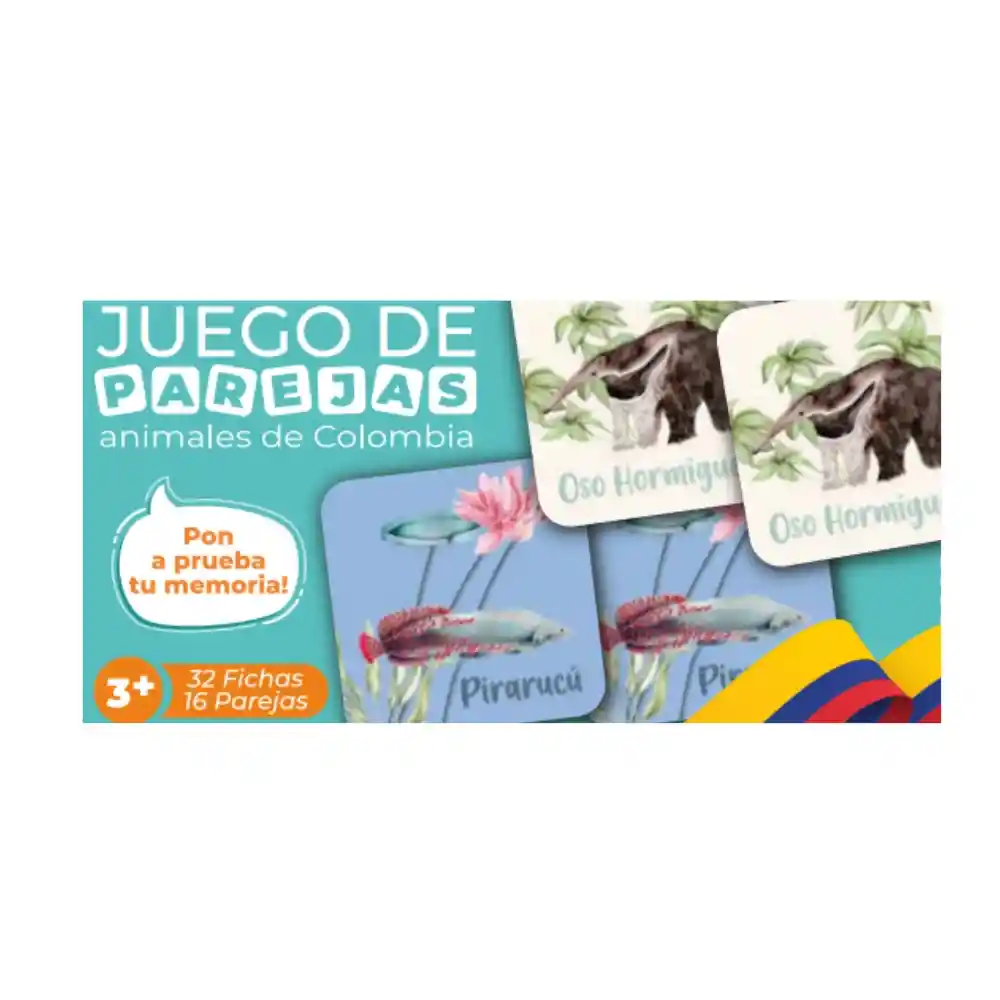 Juego De Parejas Animales De Colombia