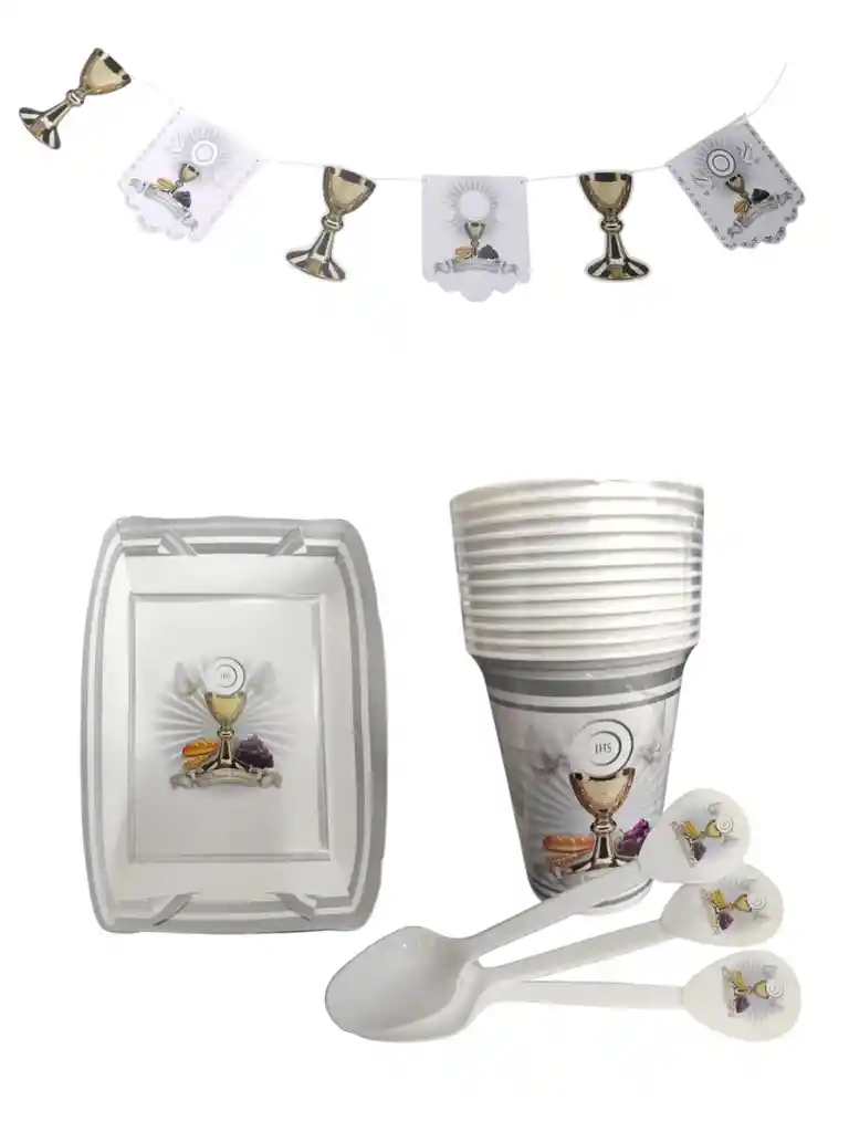 Cubiertos Desechables Para Fiesta Mi Primera Comunión