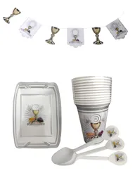 Cubiertos Desechables Para Fiesta Mi Primera Comunión