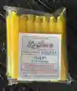 Velas De Navidad La Roca Paquete X15 Unidades Amarilla