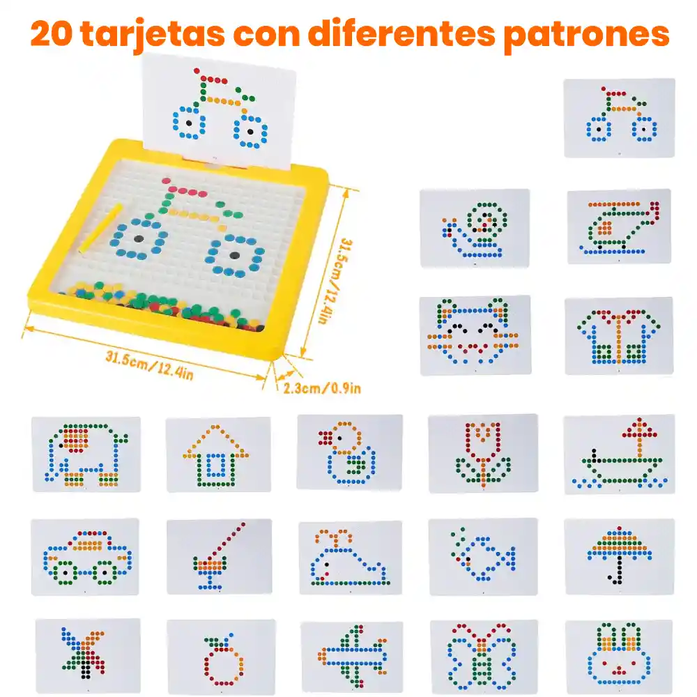 Tablero De Dibujo Magnético Para Niños 3+ Juguete Educativo