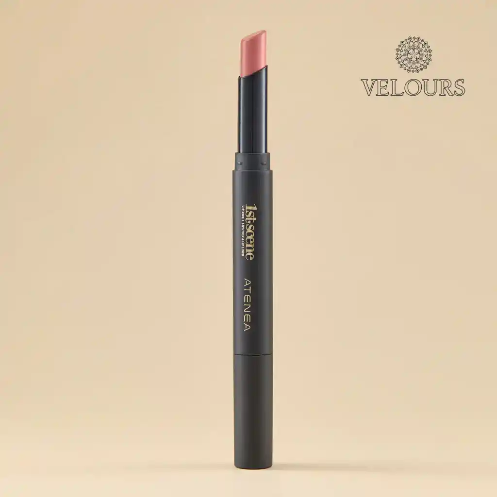 Lip Liner + Lipstick 1st Scene Tono Woodrose Atenea