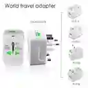 1x Adaptador Usb Con 2 Puerto Usb Corriente Universal Viaje Convertidor Enchufe Mundial Usa Uk Europa Australia