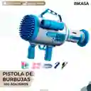 Juguete Pistola De Burbujas Electrica De 100 Agujeros Recargable