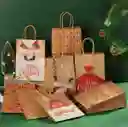 Navidad Bolsa De Regalo Grande X12 Uds (33x26 Cm)