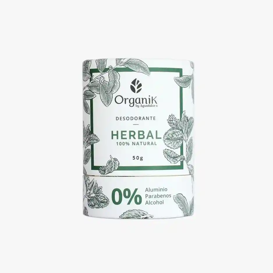 Desodorante En Barra Herbal Organik By Agua Dulce