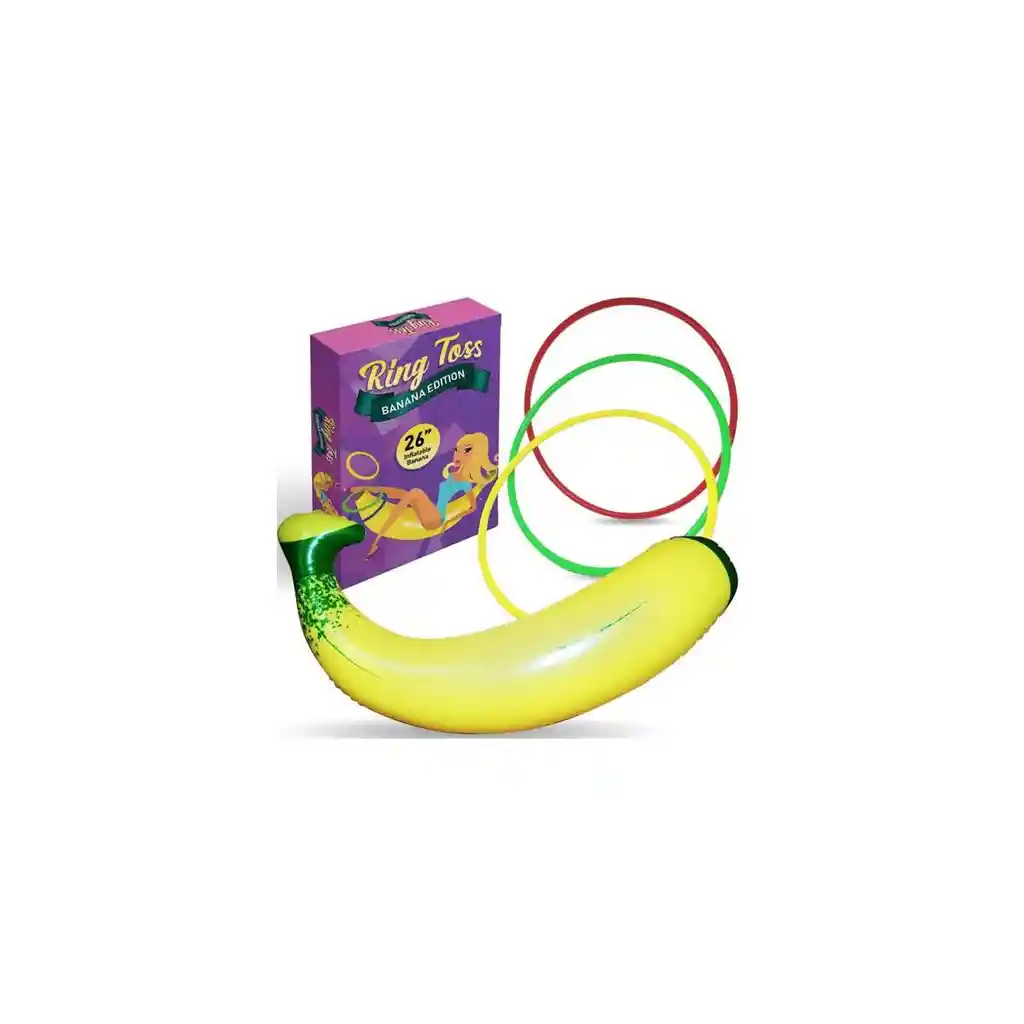 Juego Banana Inflable Con Argolla