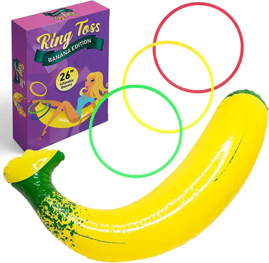 Juego Banana Inflable Con Argolla