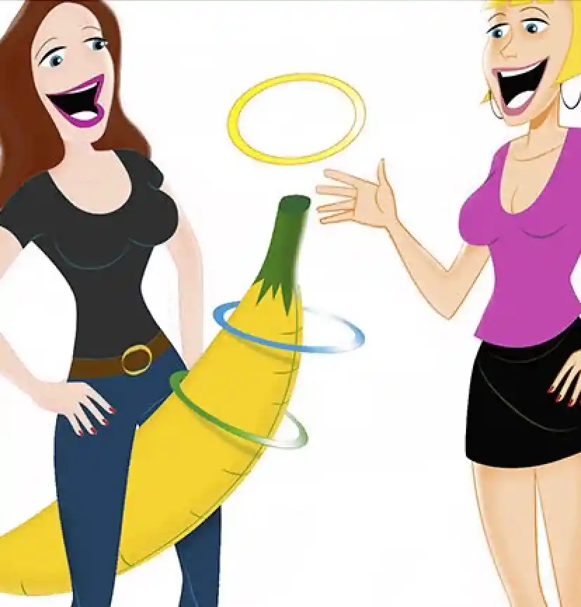 Juego Banana Inflable Con Argolla