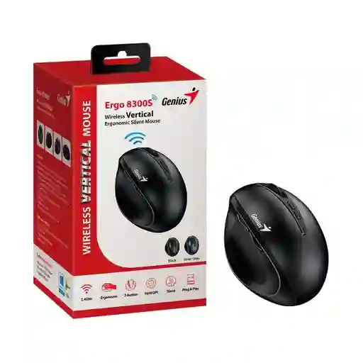 Mouse Genius Ergo 8300s Wireless Vertical 7-botones