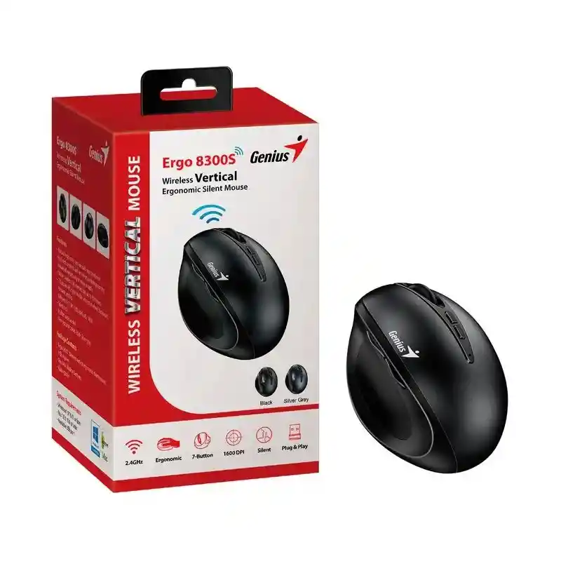 Mouse Genius Ergo 8300s Wireless Vertical 7-botones