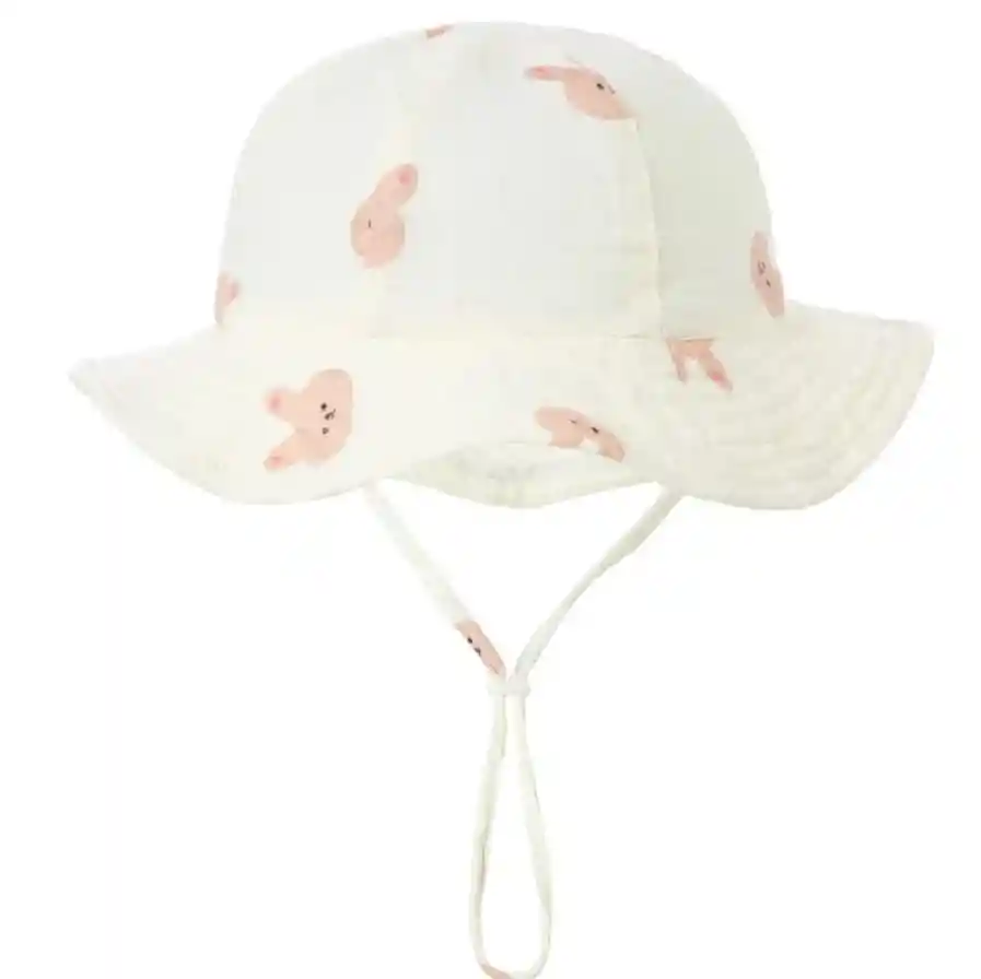 Sombrero De Sol Para Bebes Niñas Niños Gorro De Sol Playa Osito Rosa