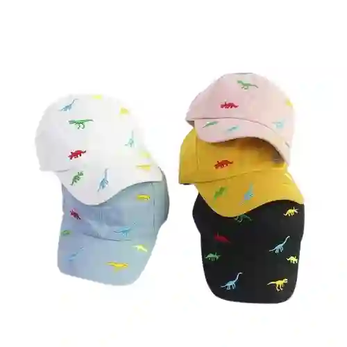 Gorra Sombrero De Sol Para Bebes Y Niños Dinosauriosol Playa Negra