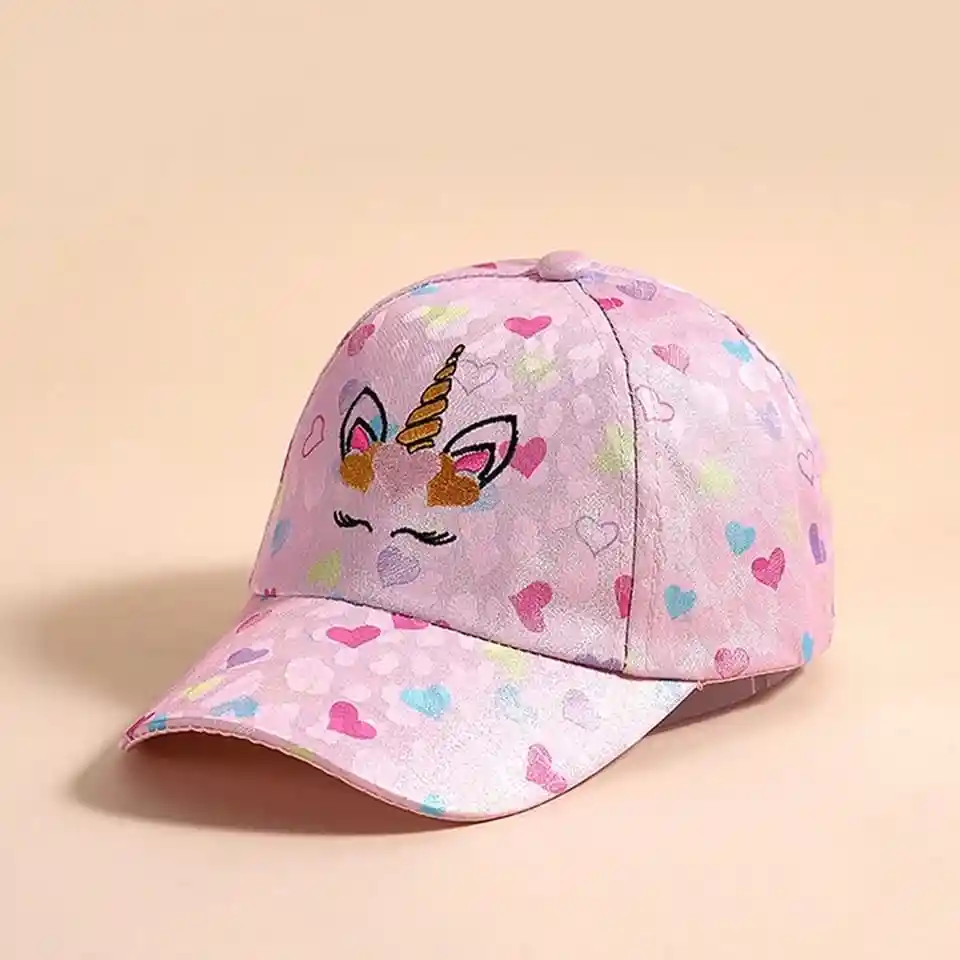 Gorra Sombrero De Sol Para Niñas Unicornio Brillante Sol