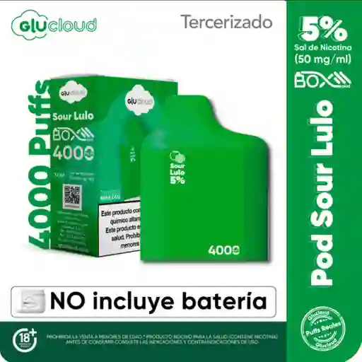 Glucloud Box Pod Sour Lulo / 4000 Puffs