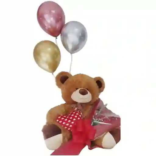 Oso De Peluche Con Rosas