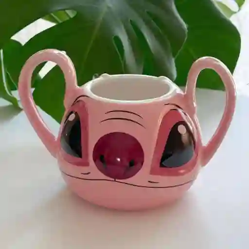 Mug Pocillo 3d Novia De Stitch Ángel