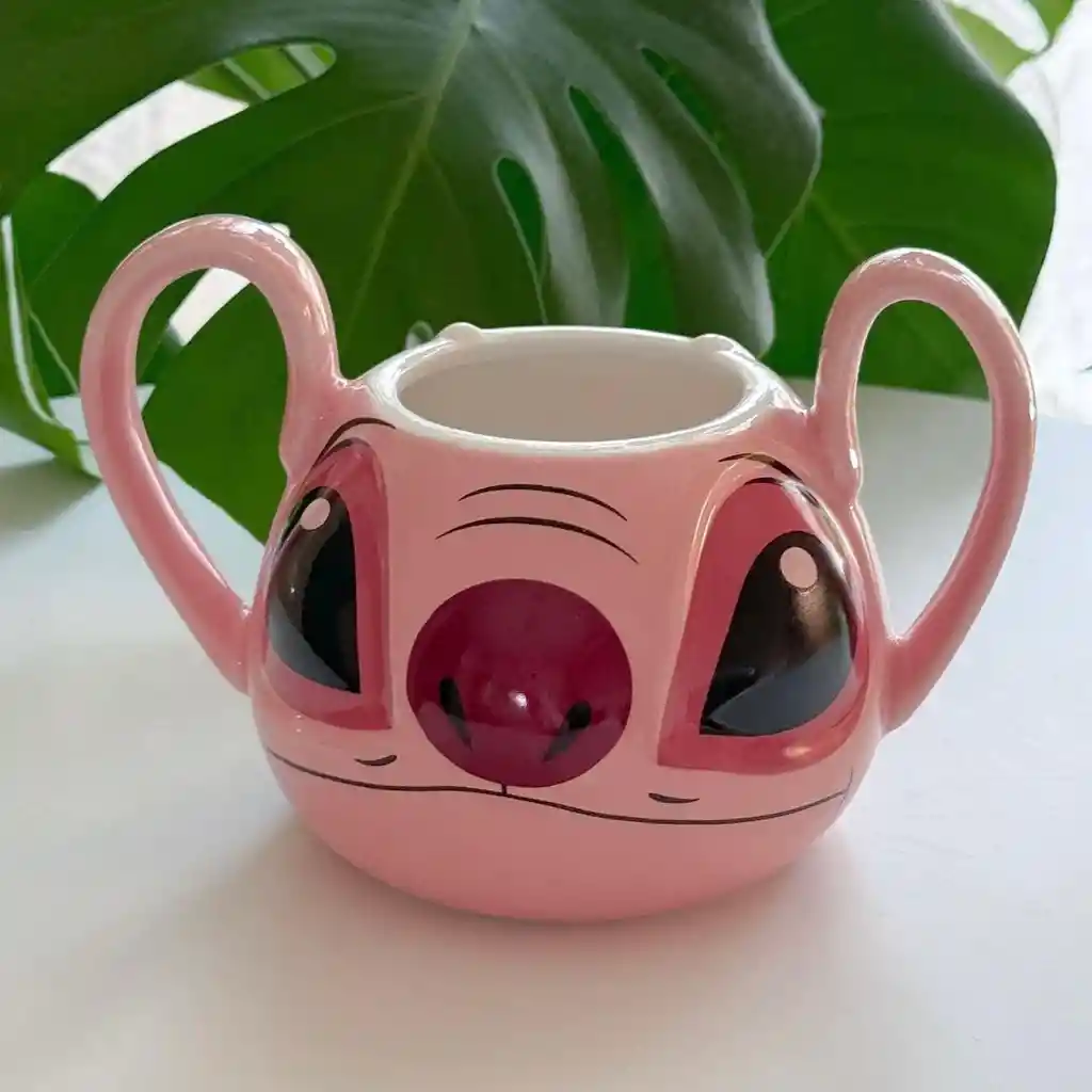 Mug Pocillo 3d Novia De Stitch Ángel