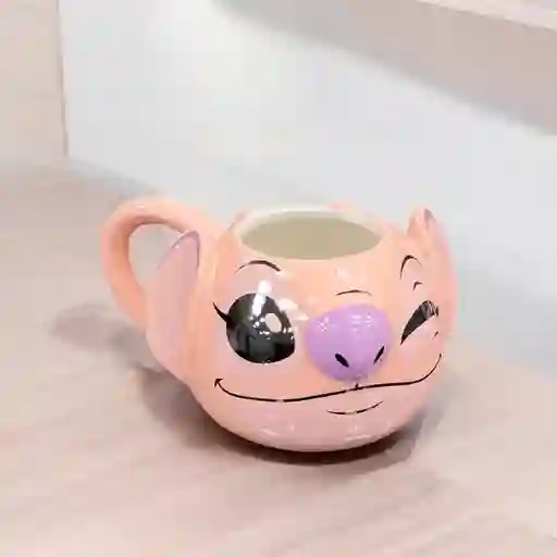 Mug Pocillo 3d Novia De Stitch Ángel