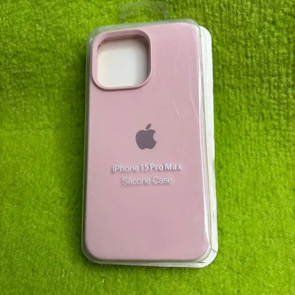 Forro Iphone 15 Pro Max / Silicona Palo De Rosa