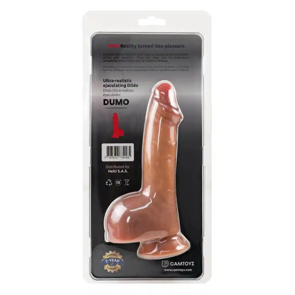 Dildo Ultra Realista Eyaculador Dumo Camtoyz