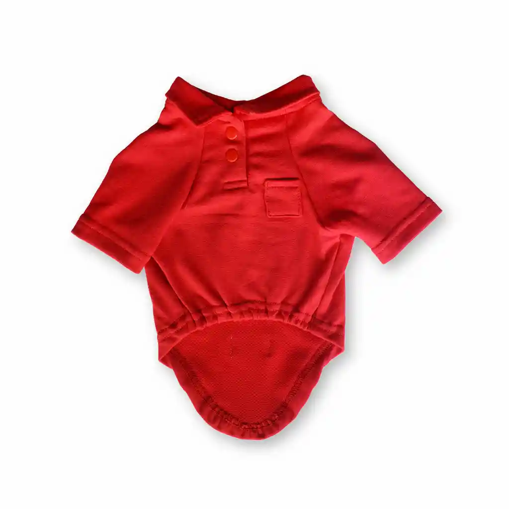 Polo Xs Rojo Bolsillo Adorable