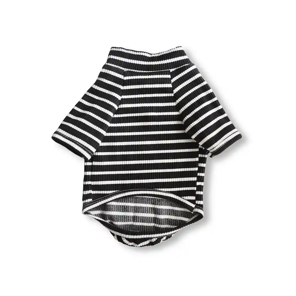 Saco Xl Cuello Nerú Rayas Negro Y Blanco