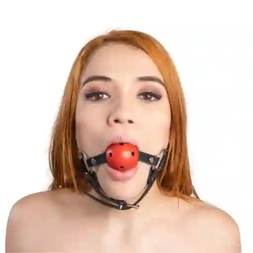 Mordaza Ball Gag Iver Rojo Camtoyz