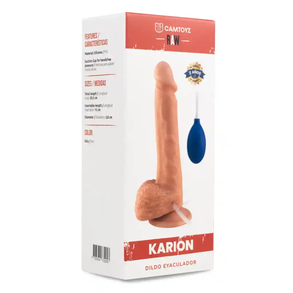 Dildo Realista Eyaculador Karion Camtoyz