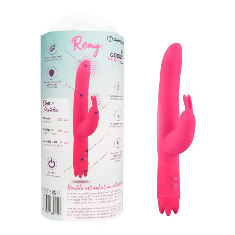 Vibrador Rabbit Remy Fucsia Camtoyz