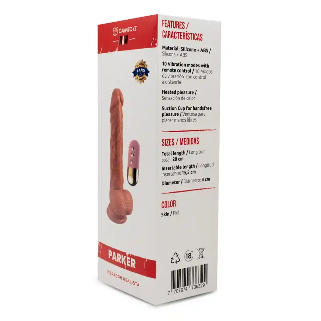 Vibrador Realista Parker Camtoyz