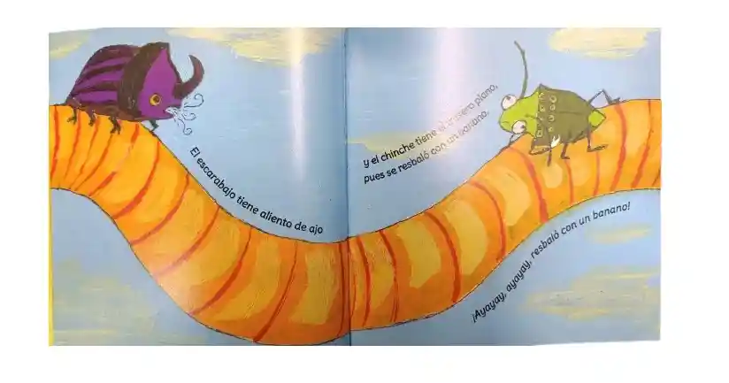 Libro El Viaje Del Gusanito Amalia Low Para Niños Niñas