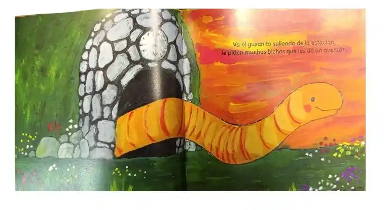 Libro El Viaje Del Gusanito Amalia Low Para Niños Niñas