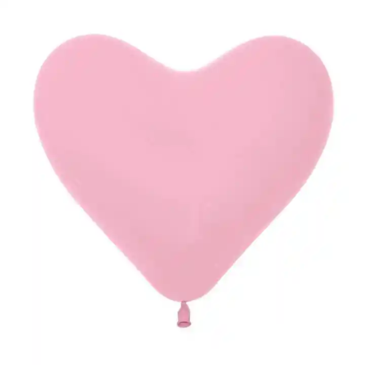 Bombas Globo Corazon Color Rosado X 10 Und Sempertex, Amor Amistad